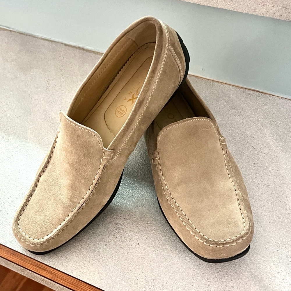 GEOX,Respira Suede Loafers,Italian Breathable Driver Moccasin Shoes Mens Size 10 - Picture 3 of 10
